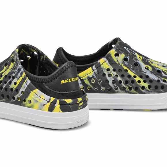 BRAND NEW boy youth skechers foamies guzman solar surge slip on shoes size 2Y - Picture 4 of 9